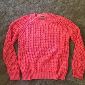 Madewell Bright Coral Sweater Size Large